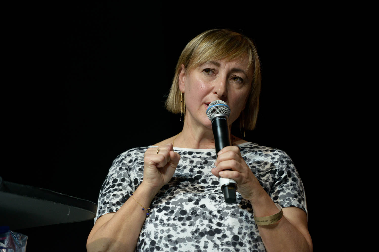 Introducing WORTH Project by Piedad Rivas (EUROPEAN COMMISSION) at the Wear It Festival - The Conference on Wearables, fashion tech, smart clothing and consumer innovation on 19-20 June 2018 at the Kulturbrauerei Berlin - (c) Wear It Berlin / Michael Wittig, Berlin