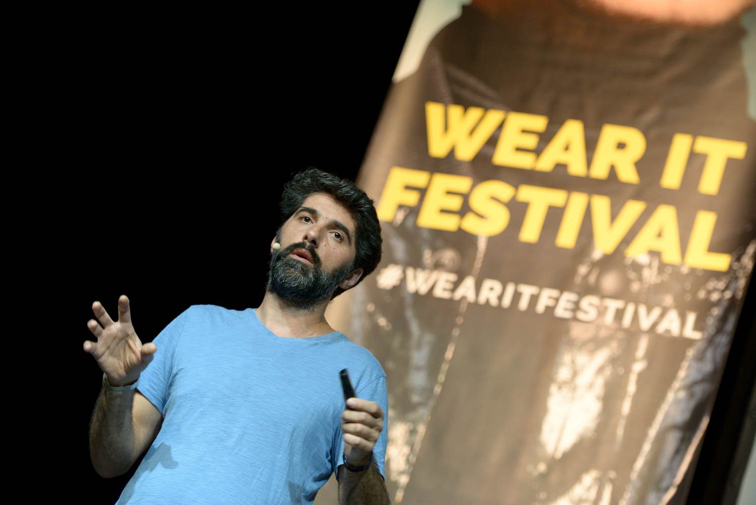 Expanding Our Cognitive Behaviour through Anomaly Detection Algorithms by Avi Elran (CODEPAN) at the Wear It Festival - The Conference on Wearables, fashion tech, smart clothing and consumer innovation on 19-20 June 2018 at the Kulturbrauerei Berlin - (c) Wear It Berlin / Michael Wittig, Berlin
