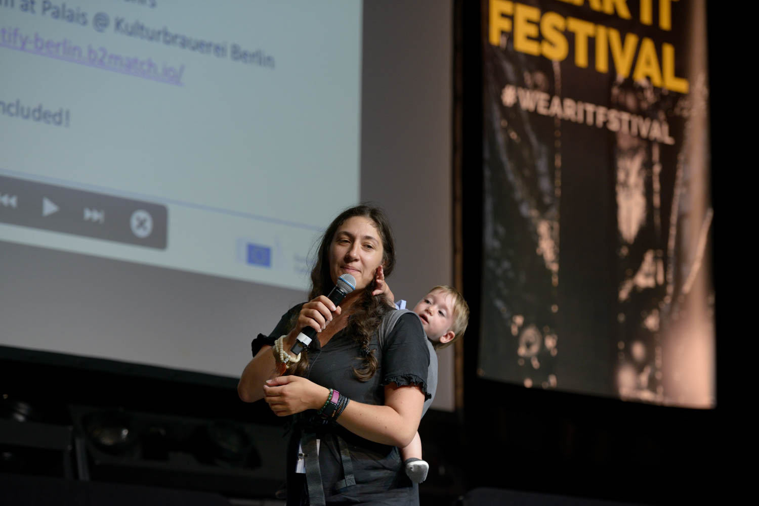 Success Stories of Technological Transformation by Geta Rasciuc BABYMOON) at the Wear It Festival - The (Conference on Wearables, fashion tech, smart clothing and consumer innovation on 19-20 June 2018 at the Kulturbrauerei Berlin - (c) Wear It Berlin / Michael Wittig, Berlin