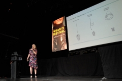 Amanda Parkes (FASHION TECH LAB) speaking at the Wear It Festival - The Conference on Wearables, fashion tech, smart clothing and consumer innovation on 19-20 June 2018 at the Kulturbrauerei Berlin - (c) Wear It Berlin / Michael Wittig, Berlin