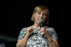 Introducing WORTH Project by Piedad Rivas (EUROPEAN COMMISSION) at the Wear It Festival - The Conference on Wearables, fashion tech, smart clothing and consumer innovation on 19-20 June 2018 at the Kulturbrauerei Berlin - (c) Wear It Berlin / Michael Wittig, Berlin