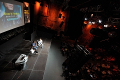 Mano Ten Napel (FASHNERD, Moderator), Ben Cooper  (IOCLOTHES) and Despina Papadopoulos (PRINCOPLE DESIGN) in a discussion about The Quest for Compelling Use Cases at the Wear It Festival - The Conference on Wearables, fashion tech, smart clothing and consumer innovation on 19-20 June 2018 at the Kulturbrauerei Berlin - (c) Wear It Berlin / Michael Wittig, Berlin