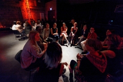 Women in Tech - PowerCircles Networking with Edwina Huag (Vivify Textiles), Sabine Faller (ZKM Karlsruhe), Rachel Freier (Rachel Freier Studio), Despina Papadopoulos (Principled Design), Muchaneta Kampfunde (Fashnerd), Nicole Cifani (Matrix Industries), Susan Danziger (Ziggeo), Sabine Engelhardt (Daimler), Moon Ribas (Cyborg Foundation) Olivia Haas (the unbeliebale machine company)at the Wear It Festival - The Conference on Wearables, fashion tech, smart clothing and consumer innovation on 19-20 June 2018 at the Kulturbrauerei Berlin - (c) Wear It Berlin / Michael Wittig, Berlin