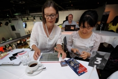 Mentoring Session with Ulrike Müller,(ULRIKE MÜLLER & PARTNERS) at the Wear It Festival - The Conference on Wearables, fashion tech, smart clothing and consumer innovation on 19-20 June 2018 at the Kulturbrauerei Berlin - (c) Wear It Berlin / Michael Wittig, Berlin